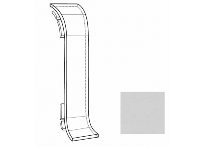 Соединитель Line Plast  L008 Серый однотонный (1 уп-50 шт)