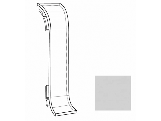 Соединитель Line Plast  L008 Серый однотонный (1 уп-50 шт)
