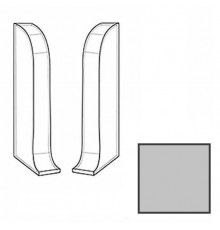 Заглушка торцевая Line Plast  L008 Серый однотонный  левая (1 уп-50 шт)