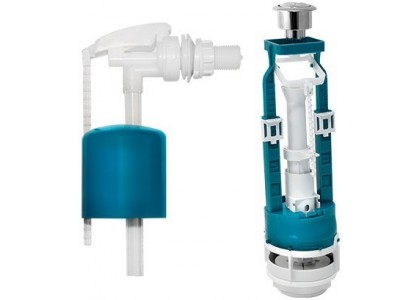 Арматура универсальная кнопка хром боковая подводка СБ1-БпрН-А-М ИнкоЭр