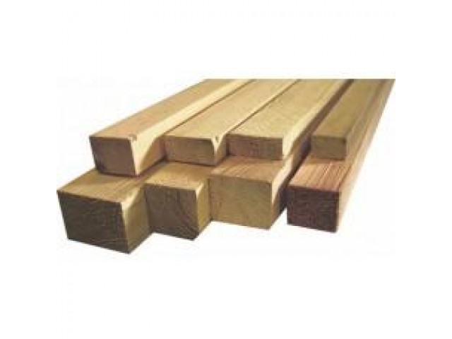 Брус не шлифованный 100x150x2000 мм Пихта