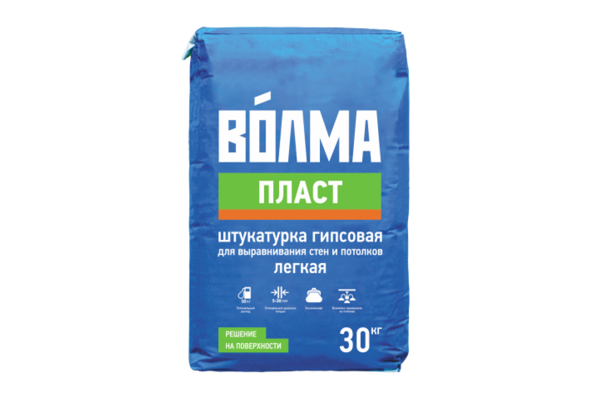 Штукатурка Волма-Пласт 30 кг (45) в Центральной Стройбазе купить по низкой  цене