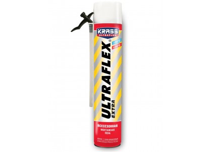 Монтажная пена бытовая KRASS Ultraflex Extra всесезонная 650 мл