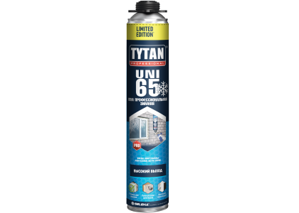 Монтажная пена професс TYTAN 65 UNI LIMITED EDITION зимняя 750 мл 1уп.=12шт 