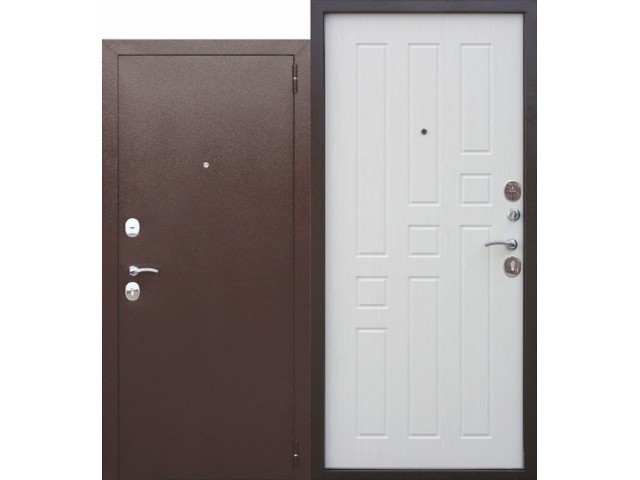 Дверь мет. Гарда  (860х2050 левая) Белый Ясень 8 мм