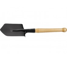 Лопата штыковая, саперная 190 х 145 х 580 мм, деревянный черенок, Россия
