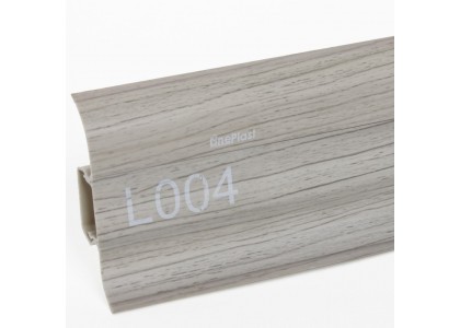 Плинтус ПВХ Line Plast L004 Ясень L=2,2м  мягк.к (1 уп-40 шт)