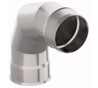 Отвод 90г 3 сегмента d115 0,5мм нерж ПИК