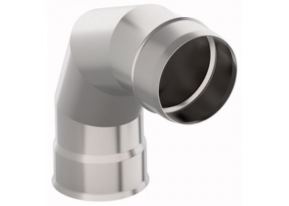Отвод 90г 3 сегмента d115 0,5мм нерж ПИК