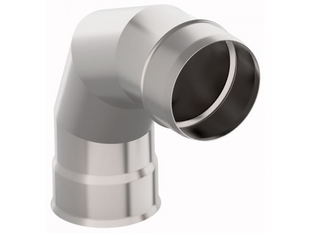Отвод 90г 3 сегмента d115 0,5мм нерж ПИК