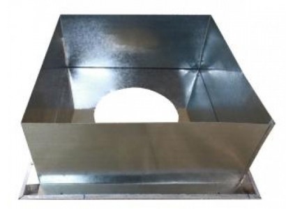 Потолочная разделка для дымохода 600х600мм Н d200 ПИК без стакана