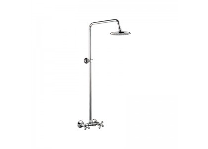 Стойка душевая Ledeme со смесителем и тропическим душем 1/2 керамика L2408