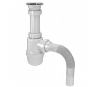 Сифон для раковины с гибкой трубой AQUANT S0115 1 1/2х40/50мм