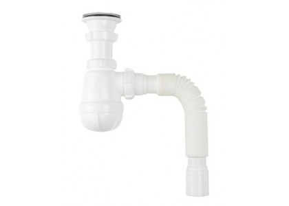 Сифон для раковины с гибкой трубой AQUANT B0115, 1 1/2х40/50мм