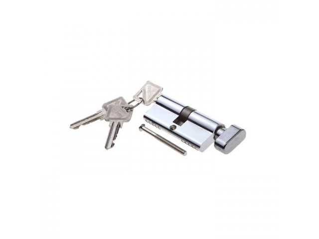 Ключевой цилиндр PALIDORE (GUTFLAN) С 7025 РС 70мм, 5 ключей, ключ/завертка хром
