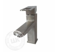 Смеситель для раковины крепеж с гайкой картридж керамический 35мм сатин G11304