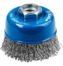 Щётка чашечная  65 мм М14 крученая стальная проволока, Зубр