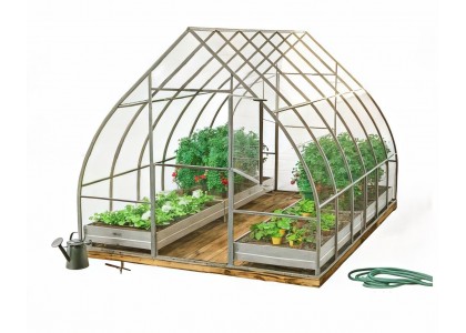 Теплица Дачница 6х3х2,3м Капелька, оцинкованная, 2 двери 