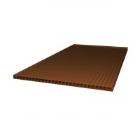 Сотовый поликарбонат 4мм 2,1х6м Терракот Ultra (0,50/0,45кг/м2) 6,30кг