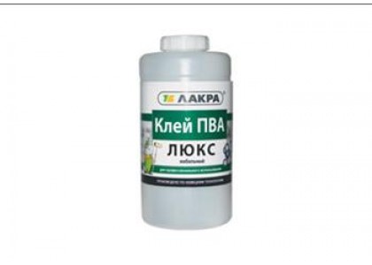 Клей ПВА Лакра мебельный Люкс 0,9 кг  
