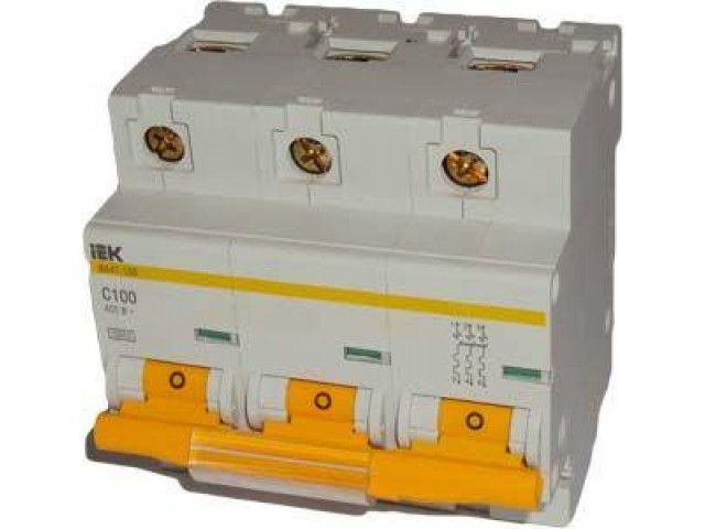 Автомат 3Р С 16А ВА 47-29 4.5кА ИЭК MVA20-3-016-C 