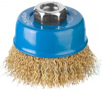 Щётка чашечная  60 мм М14 витая латунная проволока, Зубр