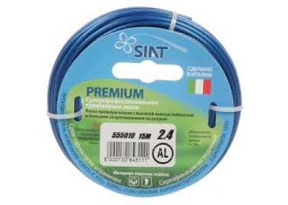 Леска для триммера 2,4ммх15м Premium алюминиум круг Siat
