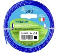 Леска для триммера 2,4ммх15м Premium алюминиум крученый квадрат Siat