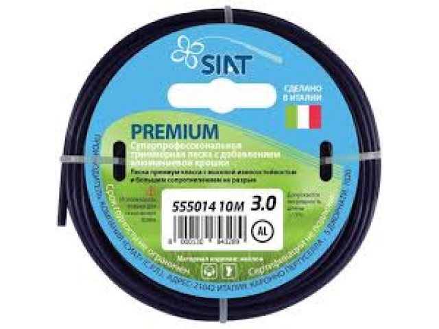 Леска для триммера 3ммх10м Premium алюминиум круг Siat Леска для триммера 3ммх10м Premium алюминиум круг Siat