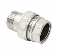 Соединитель прямой 25 американка никелированный ВР-НР