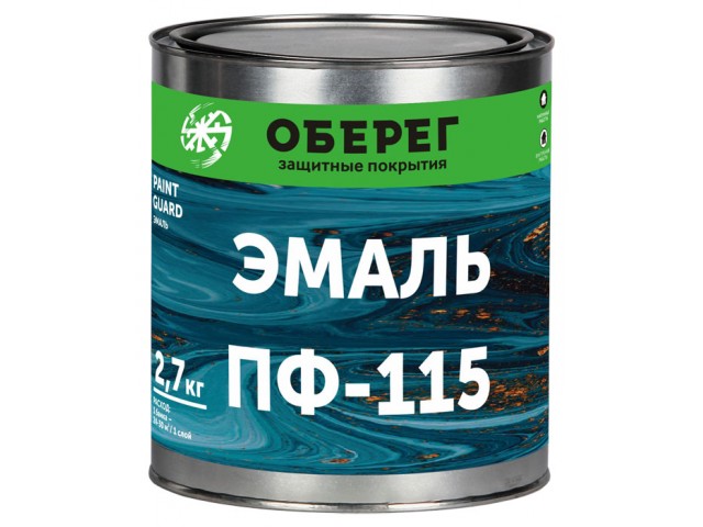 Эмаль ПФ-115 PaintGuard белый матовый 2,7 кг ГОСТ
