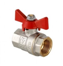 Кран шаровой Valtec Base VT.217.N.06 ДУ25 ВВ бабочка ручка