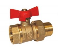 Кран шаровой с американкой Галлоп Стандарт 232 0107167 ДУ15 ВР/НР бабочка