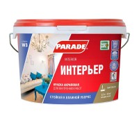 Краска ВД интерьерная PARADE акриловая W3 матовая 2,5 л