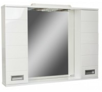Шкаф-зеркало Cube 100 Домино электрика DC5013HZ