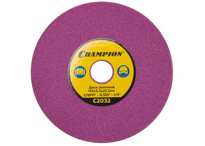 Круг заточной Champion (3/8PM,0,325, 1/4) 145х3,2х22,2 мм для станка C2001