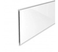 Панель ПВХ 2700*250мм Белая лакированная Идеал Ламини 001-0