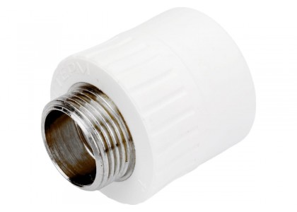 Муфта полипропиленовая PP-R комб. D40x1 НР