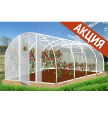 Теплица Кормилица 4х3х2,1м Усиленная, окрашенная, 2 двери