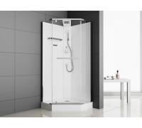 Душевая кабина 90*90*215-225  н/п ODA Н901 без крыши прозрачное стекло