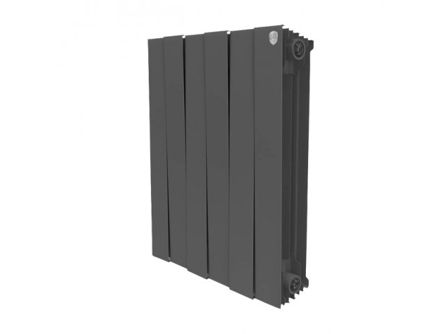 Радиатор биметаллический 500/100 6 секций Royal Thermo PianoForte Noir Sable (черный)