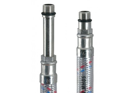 Подводка гибкая к смесителю  1,5 м Profline LUXE в оболочке (F1/2*M10) пара
