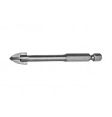 Сверло 10 х 90 мм, по кафелю и стеклу, четырехкромочное, шестигранный хвостовик, Stayer