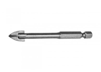 Сверло 10 х 90 мм, по кафелю и стеклу, четырехкромочное, шестигранный хвостовик, Stayer