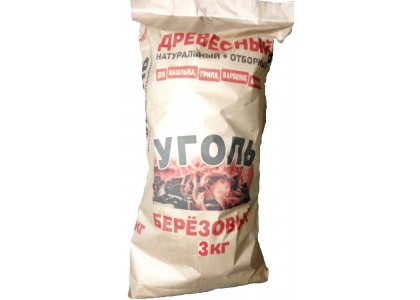 Уголь древесный 3кг