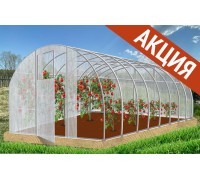 Теплица Народная 4х3х2,1м Суперусиленная, оцинкованная, 2 двери