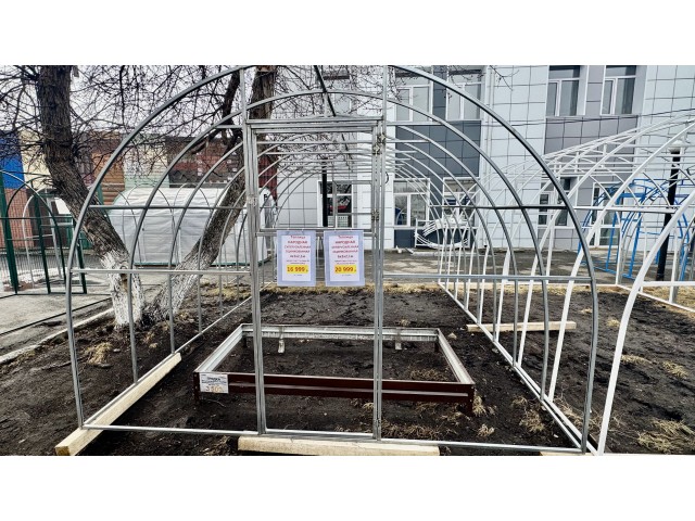 Теплица Народная 6х3х2,1м Суперусиленная, оцинкованная, 2 двери