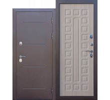 Дверь входная металлическая ISOTERMA медный антик/лиственница мокко 860 мм левая
