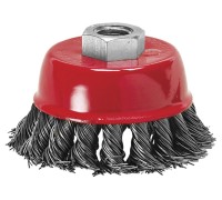 Щётка чашечная 150 мм М14 крученая металлическая проволока, Matrix