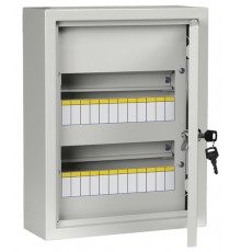 Щит распределительный навесной ЩРН-24з-1 УХЛ3 IP31 (395х310х120) ИЭК LIGHT MKM14-N-24-31-ZL